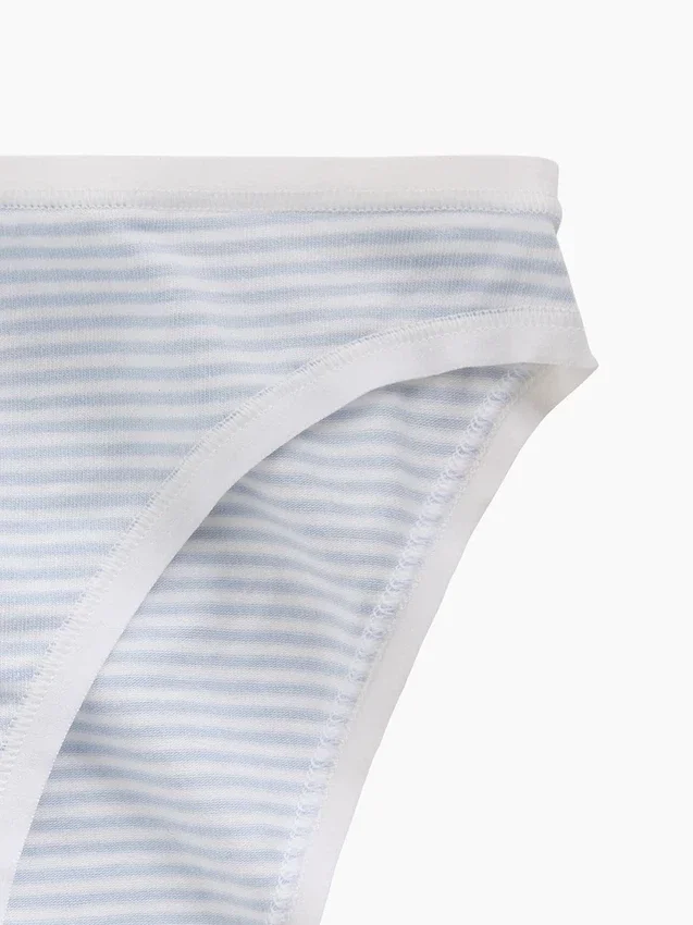 Slip bikini en coton stretch bio ultra-doux