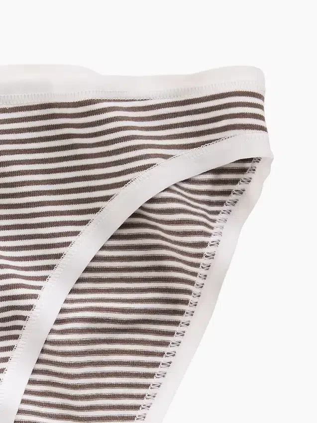Slip bikini en coton stretch bio ultra-doux