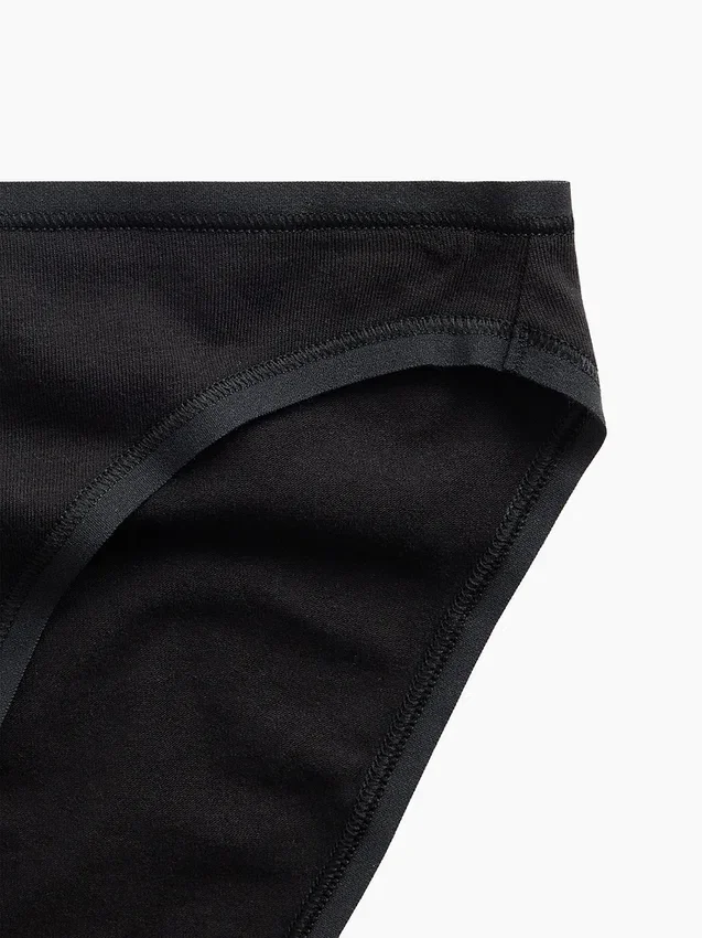 Slip bikini en coton stretch bio ultra-doux