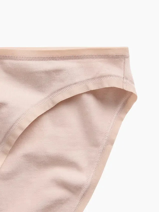 Slip bikini en coton stretch bio ultra-doux