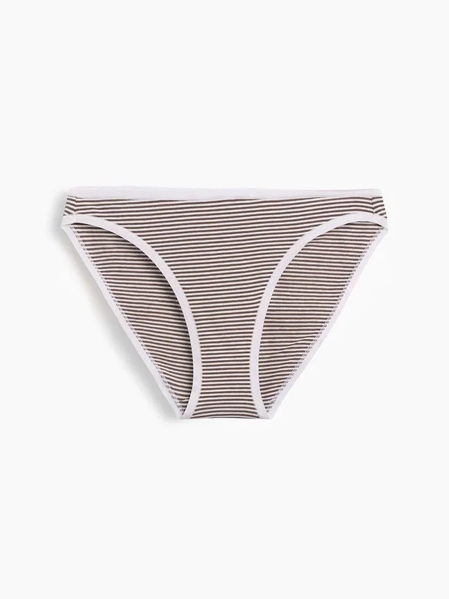 Slip bikini en coton stretch bio ultra-doux