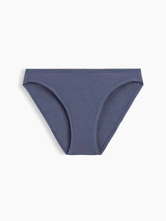 Slip bikini en coton stretch bio ultra-doux