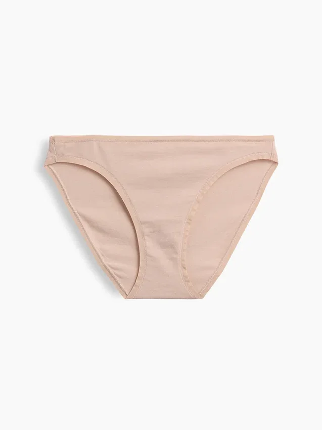 Slip bikini en coton stretch bio ultra-doux