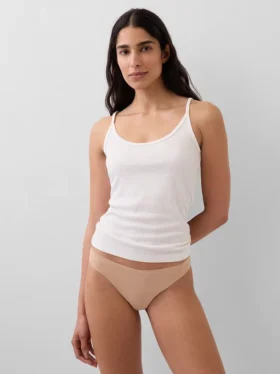 Slip bikini invisible en coton stretch biologique