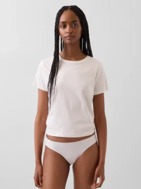 Slip bikini invisible en coton stretch biologique