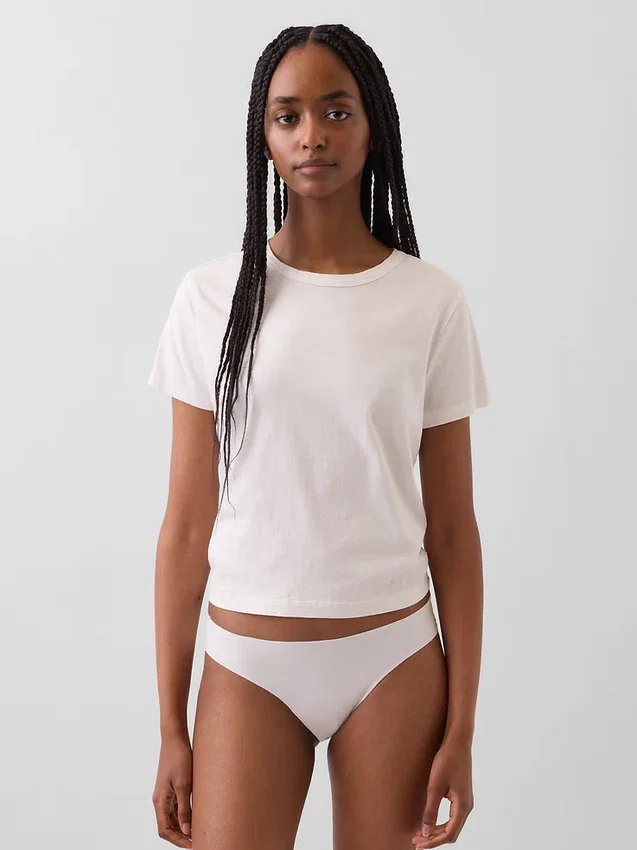 Slip bikini invisible en coton stretch biologique