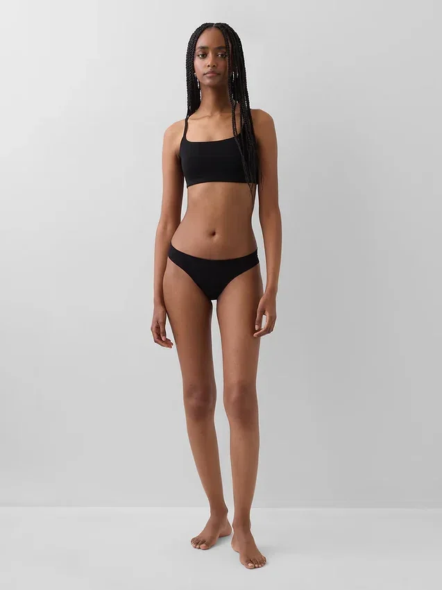 Slip bikini invisible en coton stretch biologique