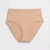 Slip bikini taille haute en coton stretch biologique