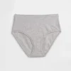 Slip bikini taille haute en coton stretch biologique
