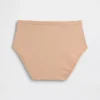 Slip bikini taille haute en coton stretch biologique