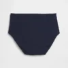 Slip bikini taille haute en coton stretch biologique