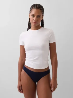 Slip « cheeky » en coton bio extensible