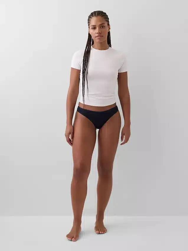 Slip « cheeky » en coton bio extensible