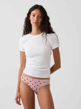 Slip cheeky en coton stretch bio ultra-doux