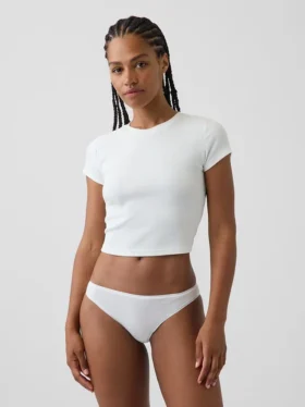 Slip cheeky en coton stretch bio ultra-doux
