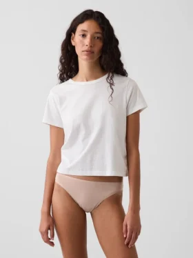 Slip cheeky en coton stretch bio ultra-doux