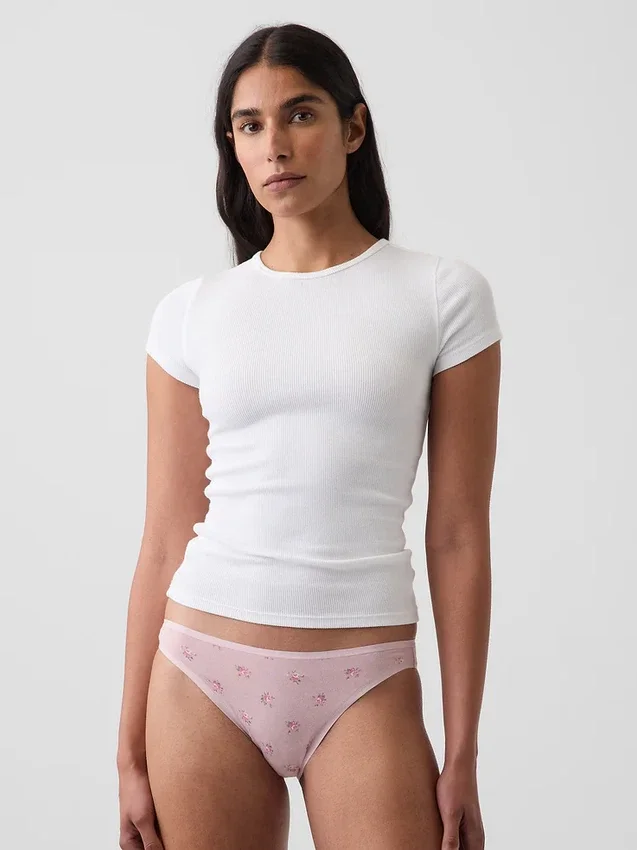 Slip cheeky en coton stretch bio ultra-doux