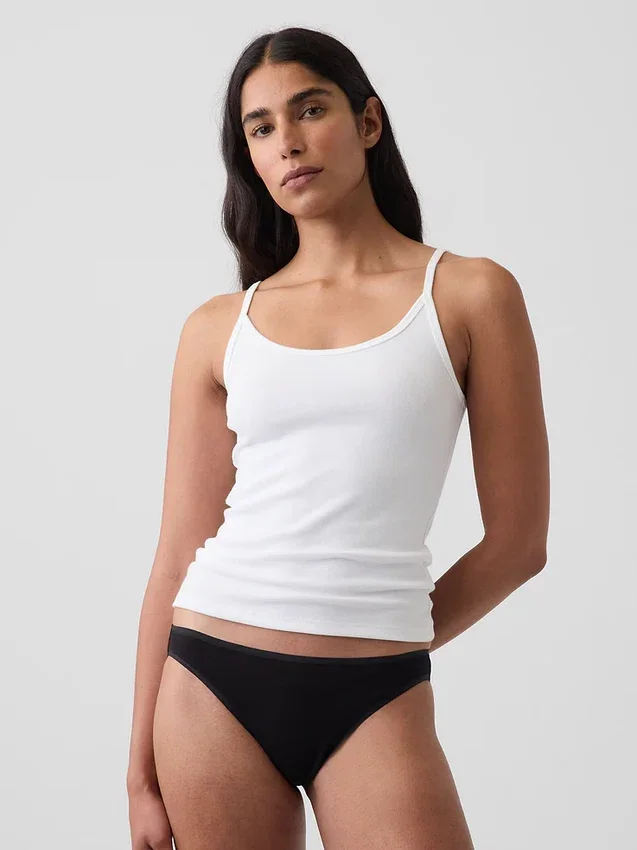 Slip cheeky en coton stretch bio ultra-doux