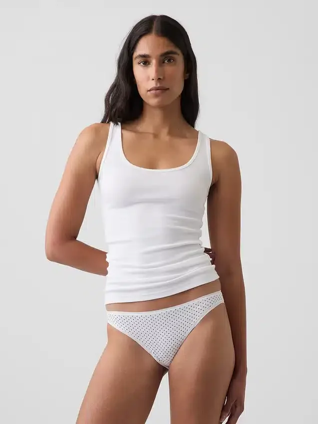 Slip cheeky en coton stretch bio ultra-doux