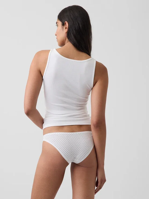 Slip cheeky en coton stretch bio ultra-doux