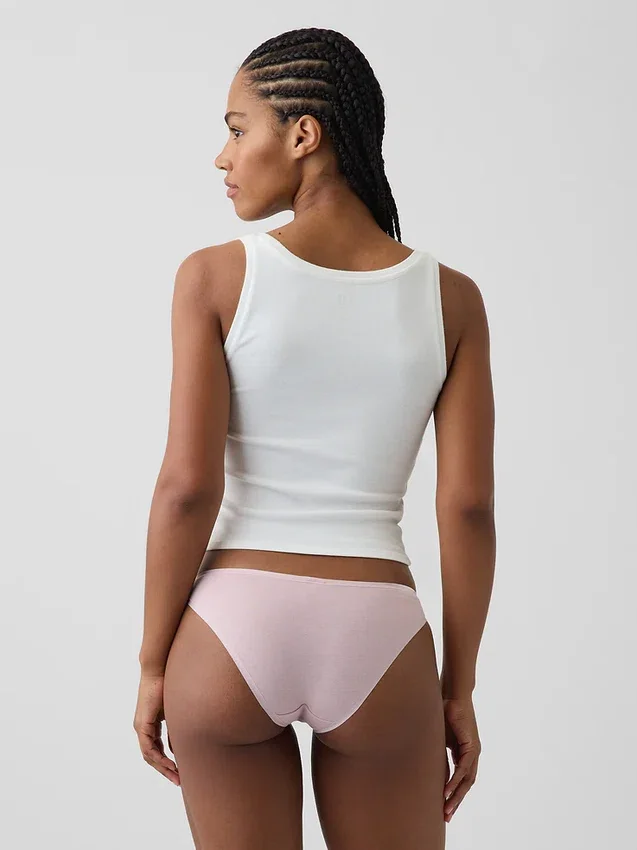Slip cheeky en coton stretch bio ultra-doux
