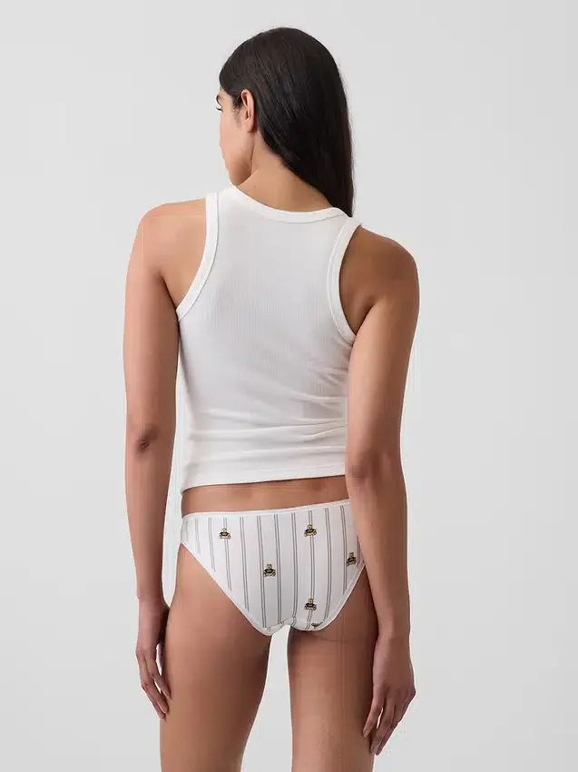 Slip cheeky en coton stretch bio ultra-doux