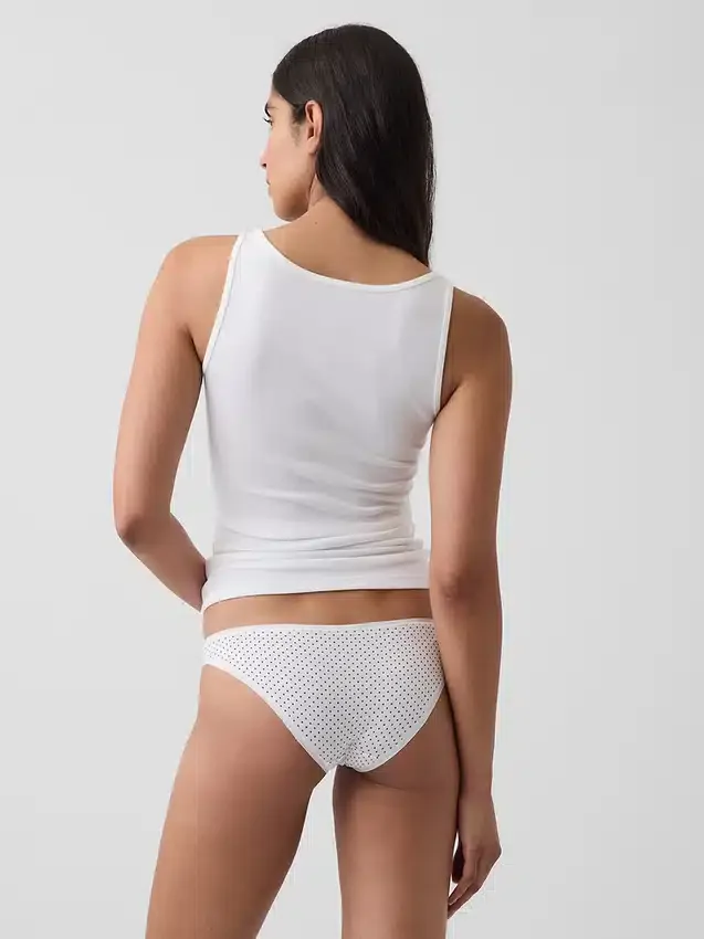 Slip cheeky en coton stretch bio ultra-doux