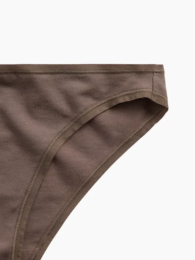 Slip cheeky en coton stretch bio ultra-doux