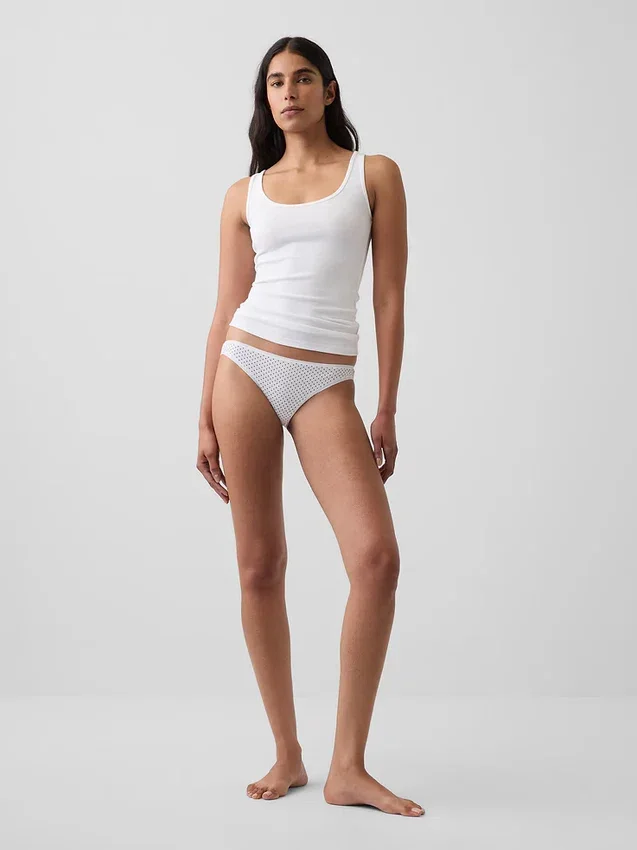 Slip cheeky en coton stretch bio ultra-doux