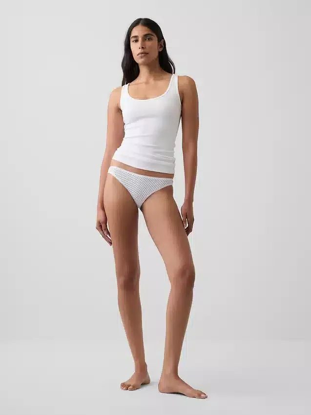 Slip cheeky en coton stretch bio ultra-doux