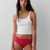 Slip taille basse en coton bio extensible