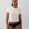 Slip taille basse en coton bio extensible