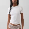 Slip taille basse en coton bio extensible