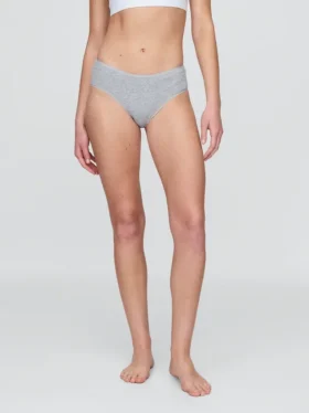 Slip taille basse en coton bio extensible