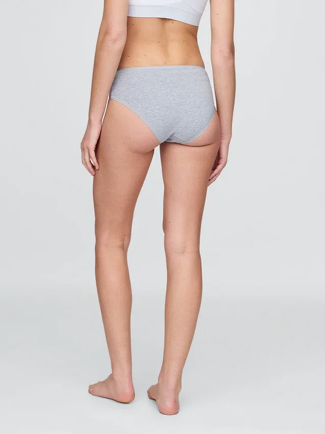 Slip taille basse en coton bio extensible