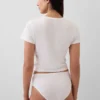 Slip taille basse en coton bio extensible
