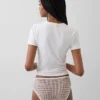 Slip taille basse en coton bio extensible