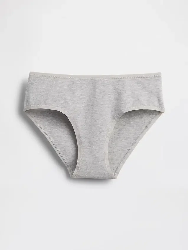 Slip taille basse en coton bio extensible