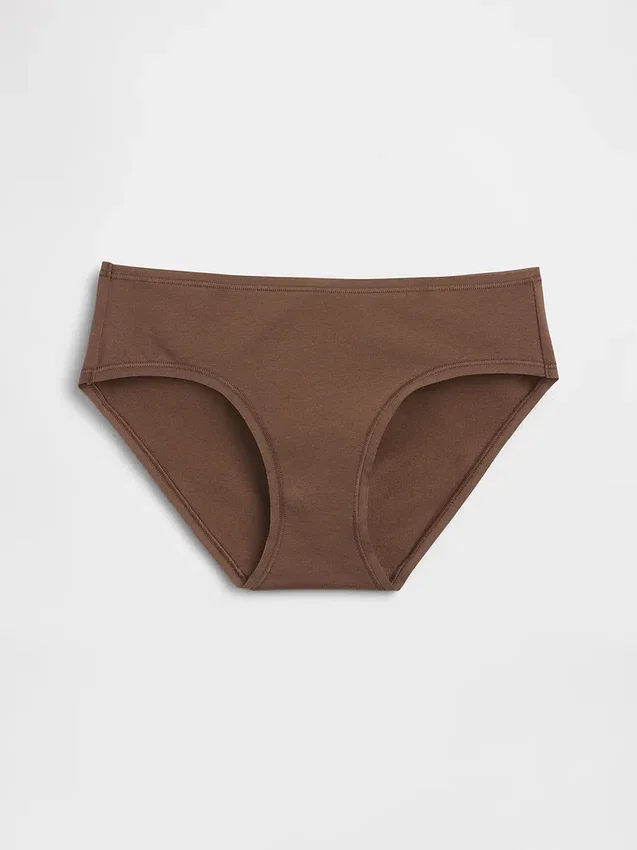 Slip taille basse en coton bio extensible