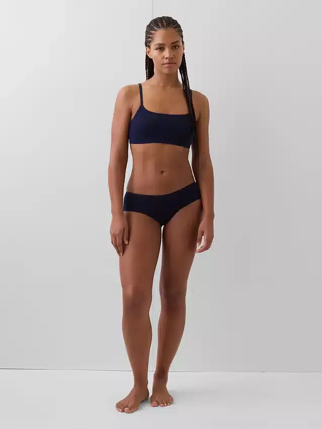 Slip taille basse en coton bio extensible