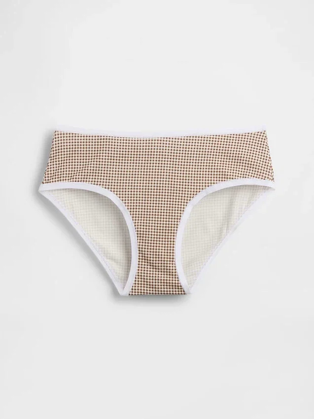 Slip taille basse en coton bio extensible