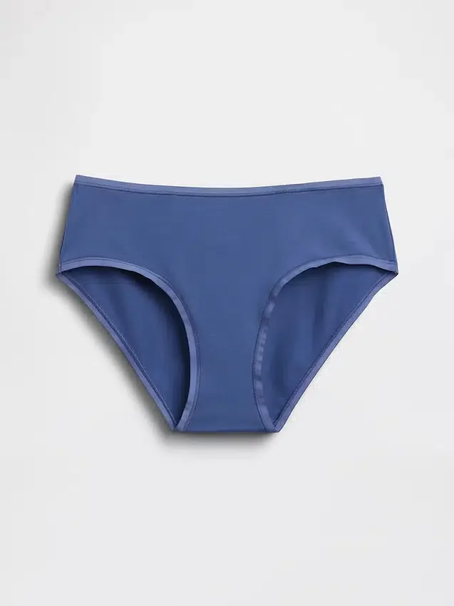 Slip taille basse en coton bio extensible