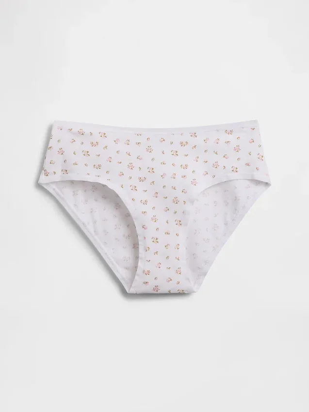 Slip taille basse en coton bio extensible