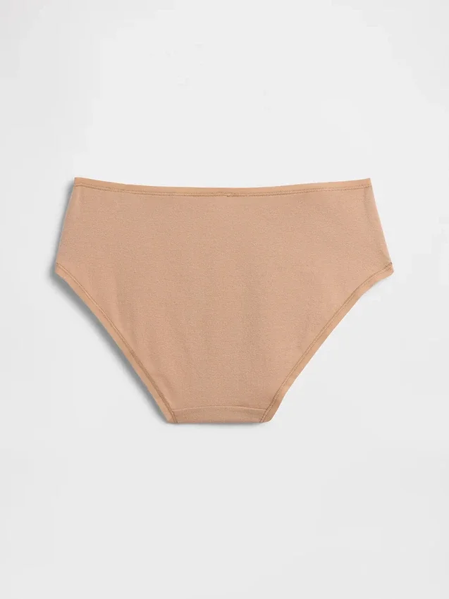 Slip taille basse en coton bio extensible