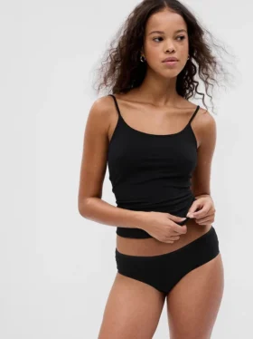 Slip taille basse en coton bio extensible (lot de 3)