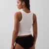 Slip taille basse en coton bio extensible