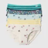 Slips bikini en coton stretch bio pour enfants (lot de 5)