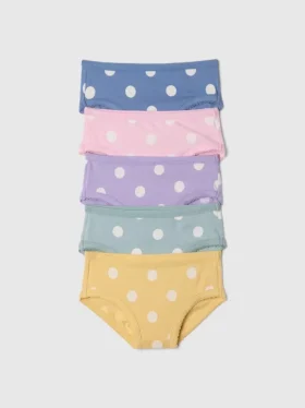 Slips bikini en coton stretch bio pour tout-petits (lot de 5)