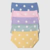 Slips bikini en coton stretch bio pour tout-petits (lot de 5)