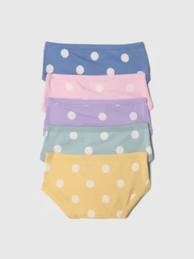 Slips bikini en coton stretch bio pour tout-petits (lot de 5)